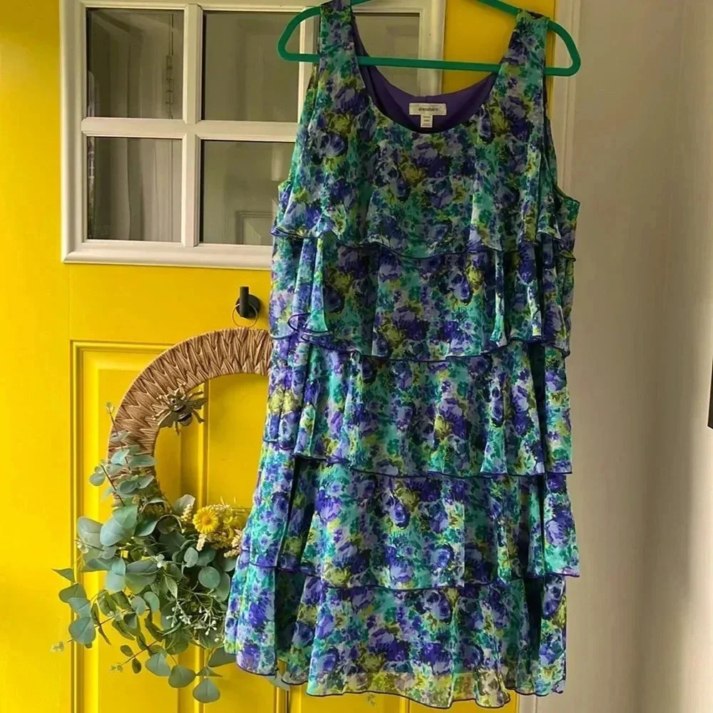Tiered ruffle dress